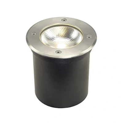 Image of SLV Ground recessed Light ROCCI 125 / LED Spotlight for Terrace, Outdoor Spotlight, lamp Garden, IP67 3000K 8.6W 580lm Stainless Steel 120 Degrees