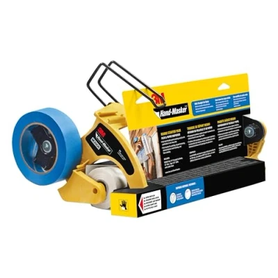 Image of 3M Hand Masker Pre assembled Masking Film &amp; Tape M3000 Use on Windows, Doors, Bathtubs and Other Surfaces Protects from Paint Splatters