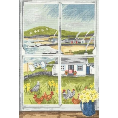 Image of Bothy Threads Counted Cross Stitch Kit Primrose Window