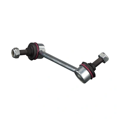 Image of 8972357861, 8979445680, 97944568 Anti roll bar link FEBI BILSTEIN 43317 Front Axle Right 187mm M10 x 1,25 with nuts Steel silver