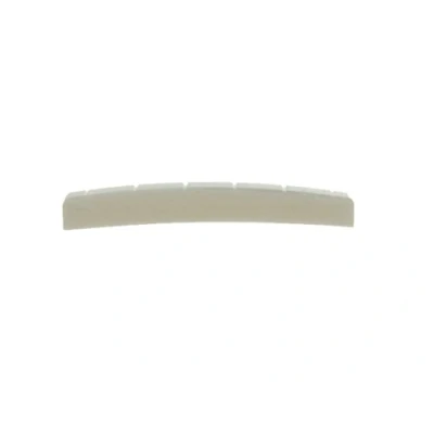 Image of KAISH 42x3.2mm Curved Bottom Pure Cattle Bone Electric Guitar Nut for Strat Tele Guitars