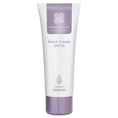 Image of Healthspan Replenish Hand cream SPF15 (75ml) Leaves hands soft, nourished &amp; protected Rich moisturising for mature Protects against development of age spots