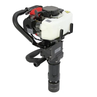Image of T Mech Post Driver, 2 Stroke Petrol Fence Knocker, Jack Hammer &amp; Chisel Attachments, Picket Fencing