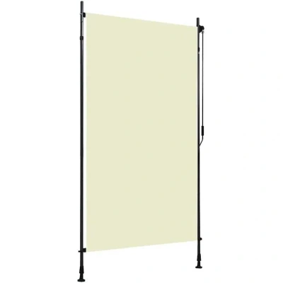 Image of vidaXL Outdoor Roller Blind 120x270 cm Cream