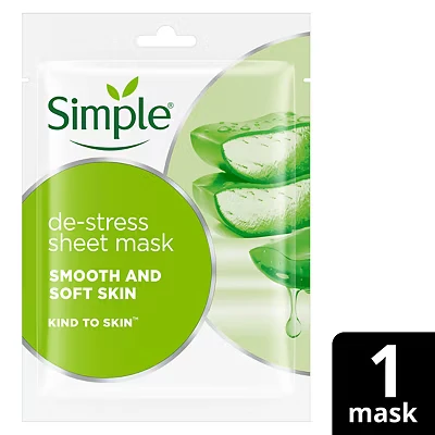 Image of Simple Kind To Skin Sheet Mask De Stress 1 pc