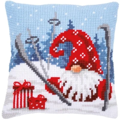 Image of Vervaco Cross Stitch Cushion, Multicoloured, 40x40cm