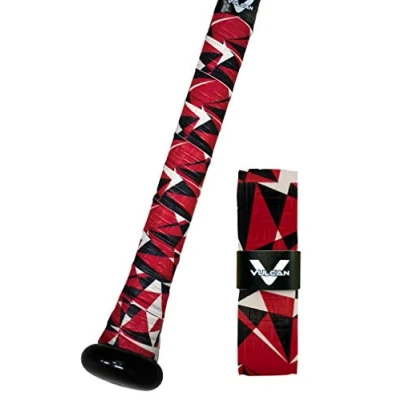 Image of Vulcan 0.50mm Bat Grip Baseball/Softball Red Flash