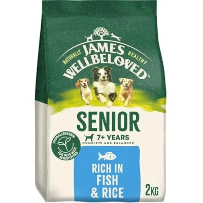 Image of James Wellbeloved Dog Senior Hypoallergenic Dry Food Fish and Rice 2 kg