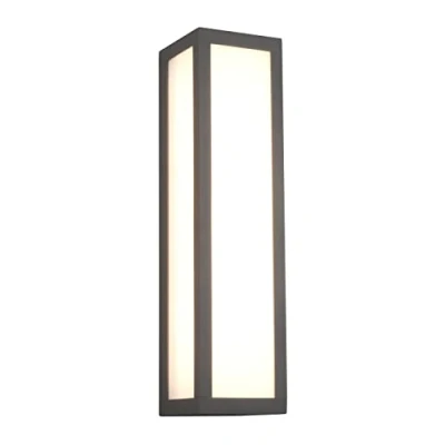 Image of Trio Leuchten Fuerte 226260142 LED Outdoor Wall Light Die Cast Aluminium/Anthracite Acrylic Shade/Opal White/Includes 10.5 Watt