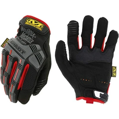 Image of Mechanix Wear M Pact Work Gloves (Medium, Black/Red)