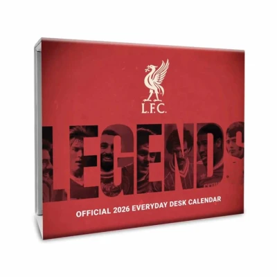 Image of Liverpool FC, Legends Desk Calendar 2026