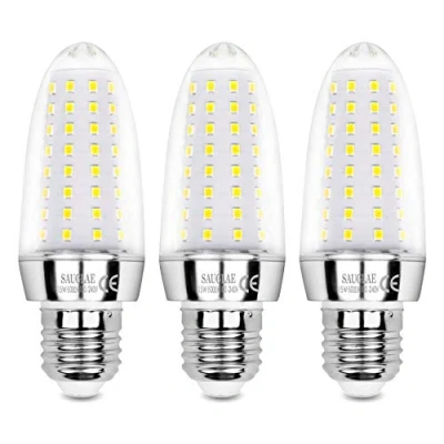 Image of SAUGLAE 15W LED Light Bulbs, 120W Incandescent Bulbs Equivalent, 6000K Daylight White, 1700Lm, E27 Large Edison Screw Lights, Pack of 3