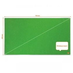 Image of Nobo Impression Pro Widescreen Green Felt Board 710x400mm