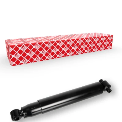 Image of 1866129 Shock Absorber FEBI BILSTEIN 172734 Rear Axle, non steered leading axle Oil Pressure 911mm 548mm Telescopic Top eye, Bottom eye
