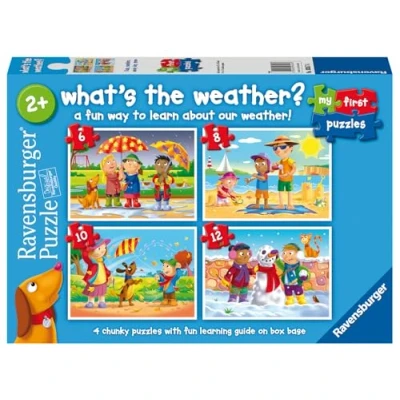 Image of Ravensburger What&#039;s The Weather My First Jigsaw Puzzles for Kids 2 Years Up (2, 3, 4 &amp; 5 Pieces) Educational Toys Toddlers EYFS