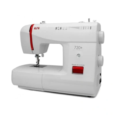 Image of Alfa Basic 720 Sewing Machine, 9 Stitch Designs, 70 W Motor, White