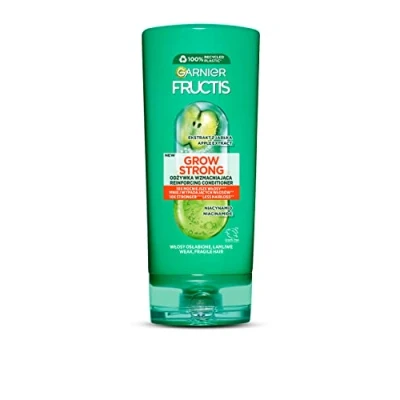 Image of Garnier Fructis Grow Strong conditioner for weakened hair prone to loss, strengthens and reduces 200 ml