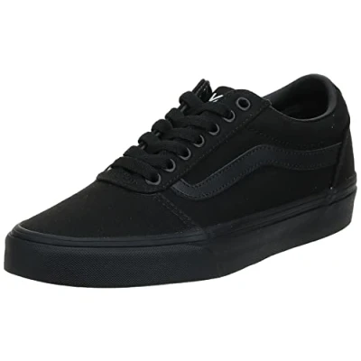 Image of Vans Boys&#039; Ward Trainers, (Canvas) Black 186, 11 (28 EU)