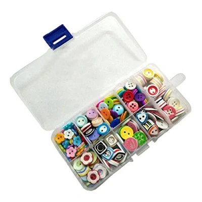 Image of byou Resin Sewing Button, 285 Pieces Assorted Colors and Shapes, for DIY Clothes Crafting