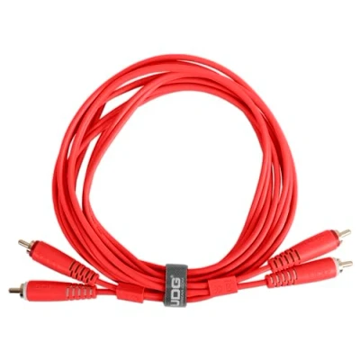 Image of UDG Audio Cable Set RCA Red Straight 1.5m, Compatible with all Jack to devices