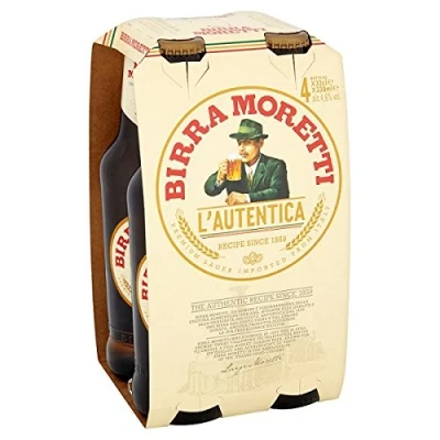 Image of Birra Moretti Premium Lager 4 x 330cl (Pack of 6 4x330ml)