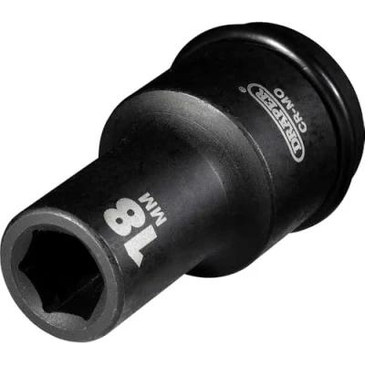Image of Draper Expert HI TORQ� 6 Point Deep Impact Socket, 3/4&quot; Sq. Dr., 18mm