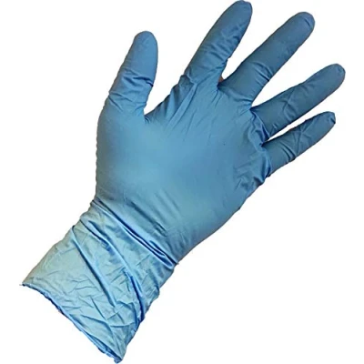 Image of Nitrex Nitrile long Blue Powder Free Disposable Gloves 100 pack (Small)
