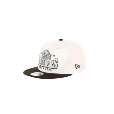 Image of New Era Las Vegas Raiders NFL Helmet Teamcolour White Black 9Fifty Snapback Cap