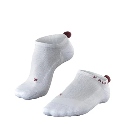 Image of FALKE Women&#039;s GO2 Pompom W IN Cotton Anti Blister 1 Pair Golf Socks, White (White 2000), 4 5