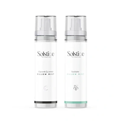 Image of Solstice Slumber Spray Deep Sleep Duo Pack Includes Aid and Anti Snore Pillow Mist 2x 100ml, Clear