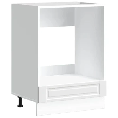 Image of vidaXL Porto Engineered Wood Oven Cabinet Compact &amp; Adjustable White Kitchen Storage