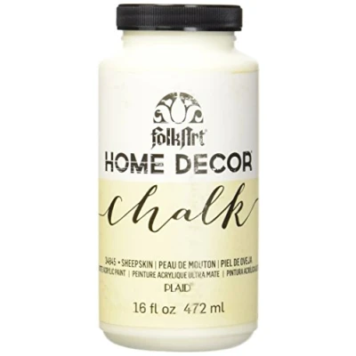 Image of Plaid:Craft Folkart Home Decor Chalk Paint 16oz Sheepskin, Other, Multicoloured, 9.62 x 17.24 cm