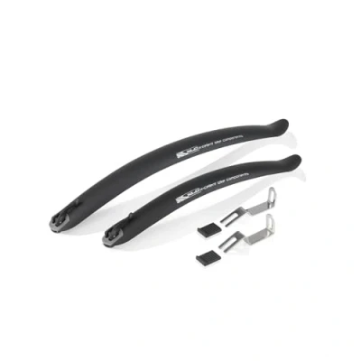 Image of XLC Mudguard Set MG C17 Splash Protection for Your Bike, Black, 26 Inches
