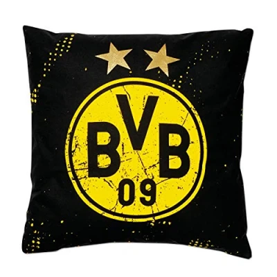 Image of Borussia Dortmund, Pillow with stars, black yellow, 40x40