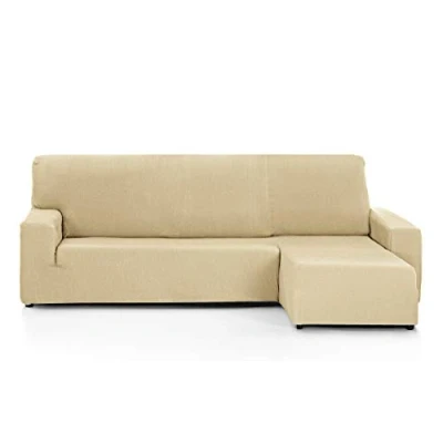 Image of Martina Home Tunez Sofa Cover For Chaise Longue, 32 x 17 42 cm Right Short Arm (Front View) 32x17x42 beige
