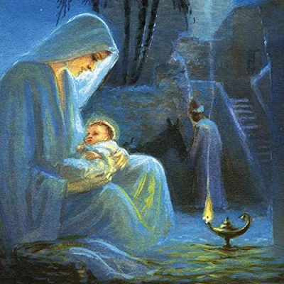 Image of Medici Cards Pack of 6 Artistic Charity Christmas Greeting &#039;Mother and Child&#039; Illustrative Design