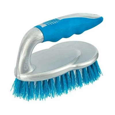 Image of VSL® Premium Hand Scrubbing Brush with Handle Cleaning Floor Carpet Grip Floors Easy