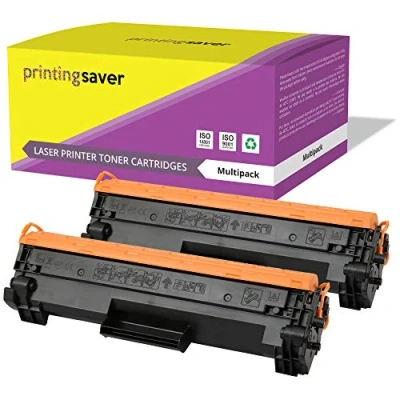 Image of Printing Saver 2 Pack Compatible with CF244A 44A HIGH YIELD Toner Cartridges Replacement for HP LaserJet Pro M15 M15a M15w M28 M28a M28w