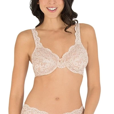 Image of Smart &amp; Sexy Women&#039;s Signature Lace Unlined Underwire Bra, Buff, 34C