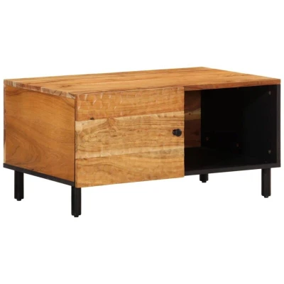 Image of vidaXL Coffee Table 80x50x40 cm Solid Wood Acacia