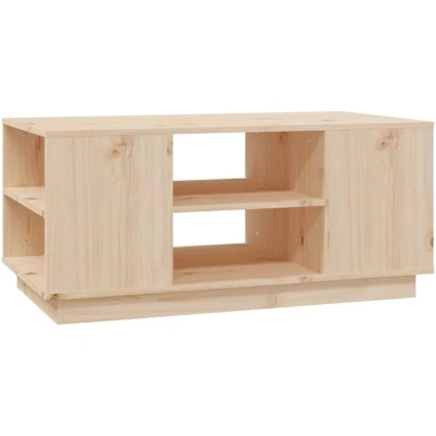 Image of vidaXL Coffee Table 90x49x40.5 cm Solid Wood Pine