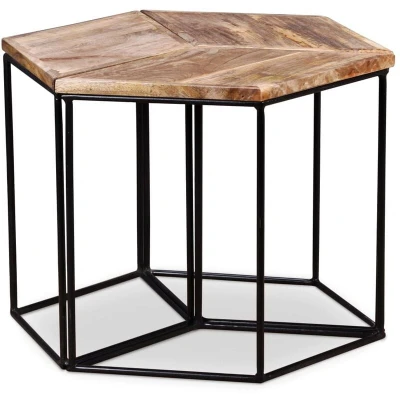 Image of vidaXL Coffee Table Solid Mango Wood 56x48x40 cm