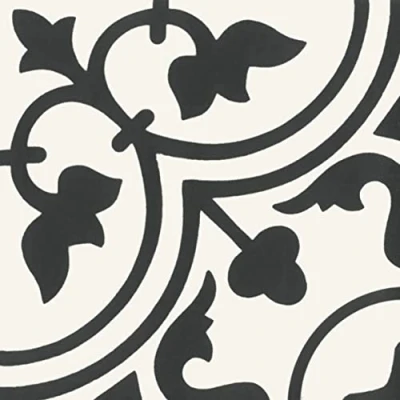 Image of Reverie Patterned Floor &amp; Wall Porcelain Tile, Decor 1, 200mm x Kitchen or Bathroom splashback