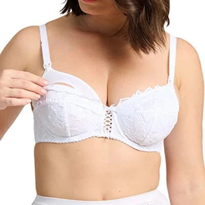 Image of Sans complexe Women&#039;s Arum Baby Maternity Bra, (Blanc GCC), 34C (Size: 105C)