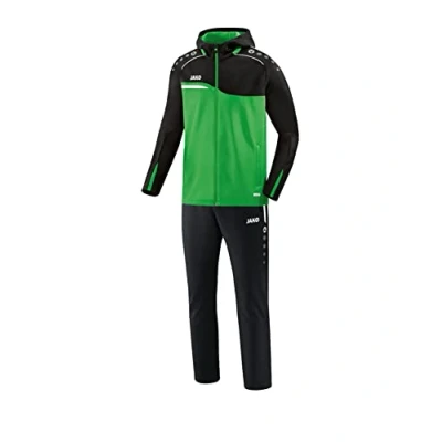 Image of JAKO Competition 2.0 M9618 Men&#039;s Tracksuit with Hood Soft Green/Black 4XL