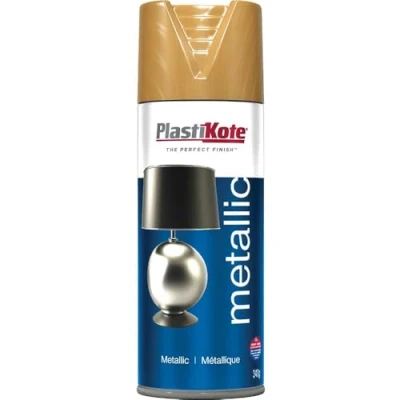 Image of Plastikote Metallic Aerosol Spray Paint Gold 400ml
