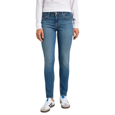 Image of Lee Scarlett Jeans Skinny Fit, Women&#039;s, Size: 27x31, Mid dust