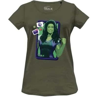 Image of Marvel Women&#039;s Woshehuts003 T Shirt, Khaki, XXL