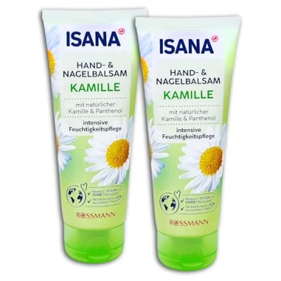 Image of Isana Hand &amp; Nail Balm Mild Chamomile 2 x 100 ml Pack of