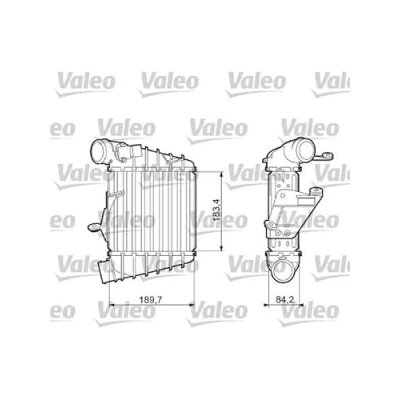 Image of 6Q0145805A Intercooler VALEO 817556 Aluminium SKODA: Fabia 2, I Hatchback, VOLKSWAGEN: Polo IV Hatchback